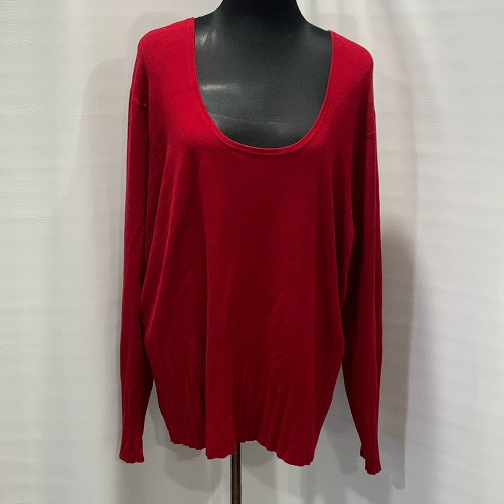 Yuka Cranberry Red Sweater Size 3x